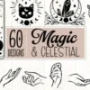 Magic and Celestial SVG Bundle 60 Design