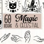 Magic and Celestial SVG Bundle 60 Design