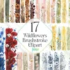 Wildflowers Brushstroke Clipart
