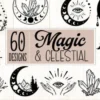 Magic and Celestial SVG Bundle 60 Design