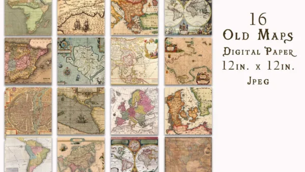 Old Maps Digital Paper
