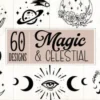 Magic and Celestial SVG Bundle 60 Design