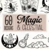Magic and Celestial SVG Bundle 60 Design