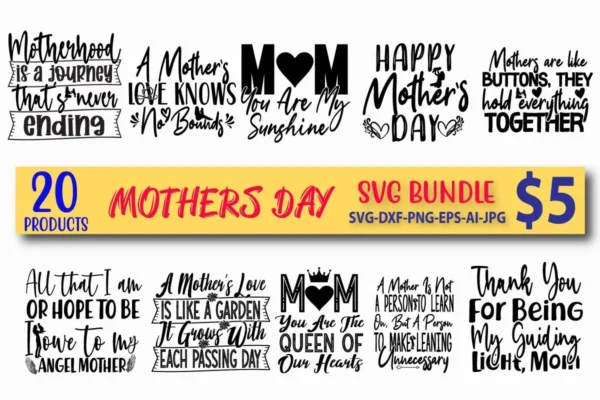 Happy Mother's Day Svg Bundle