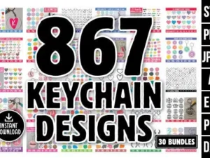 Keychain Svg Big Bundle