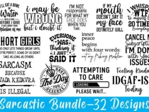 Sarcastic SVG Bundle, Funny SVG Bundle