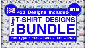The Mega T-shirt Designs Bundle