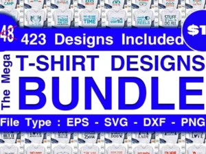 The Mega T-shirt Designs Bundle
