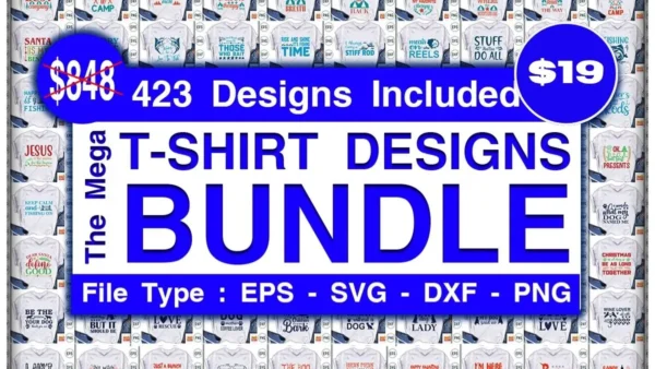 The Mega T-shirt Designs Bundle