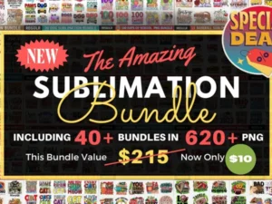 The Amazing PNGs Sublimation Bundle