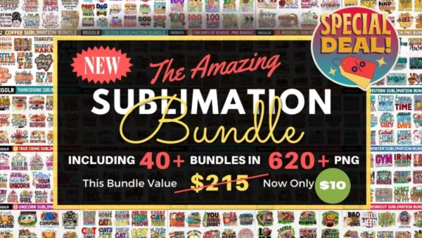 The Amazing PNGs Sublimation Bundle